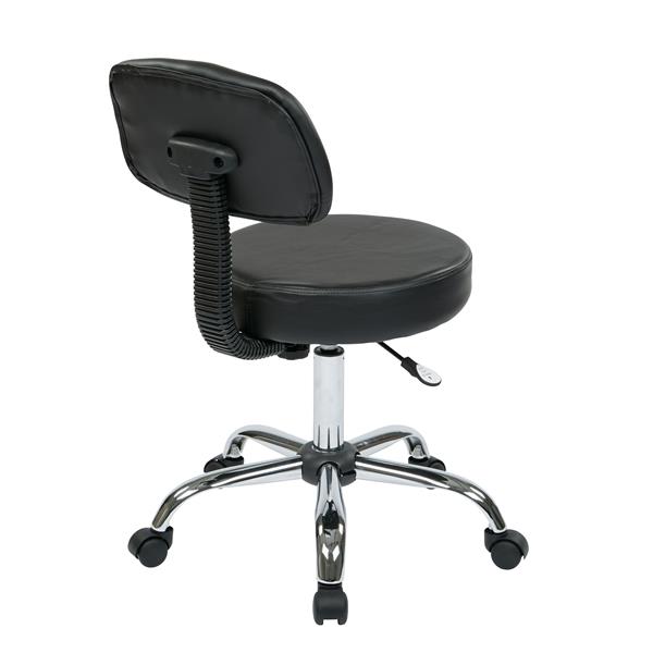 Work Smart™ 19.5-in Black Vinyl Stool