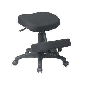 Work Smart™ 23.00-in x 17.00-in Black Ergonomic Knee Chair With Memory Foam