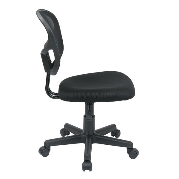 OSP Designs Mesh Office Chair - Adjustable Height - Black