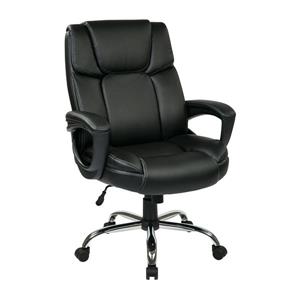 Work Smart™ Black Leather Chair