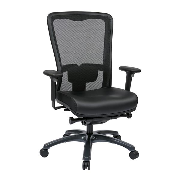 Pro-Line II Black High Back Leather Chair
