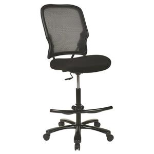 Space Seating® Black Mesh Drafting Chair