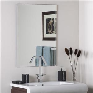 Decor Wonderland Frameless Rectangular Mirror 23.5-in x 31.5-in