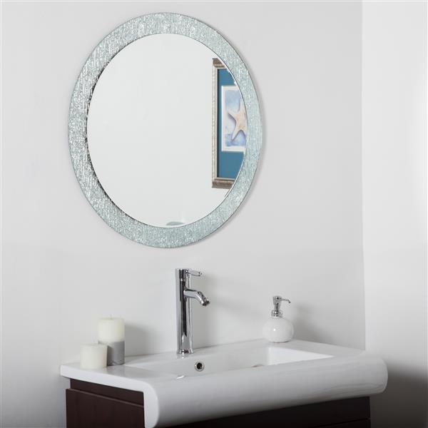 Decor Wonderland Molten 27.6-in Round Mirror