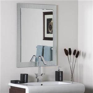 Decor Wonderland 31.5-in x 23.6-in Frameless Polished Rectangular Mirror