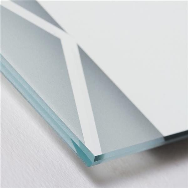 Decor Wonderland Frameless Polished 23.6-in Rectangular Mirror