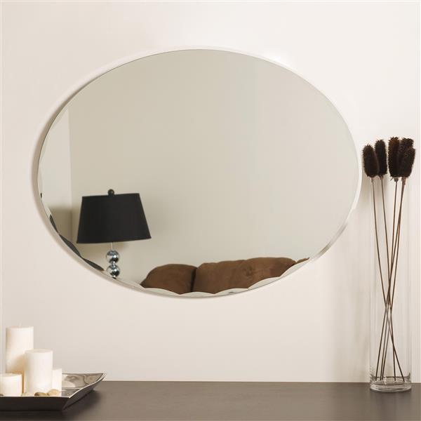 Decor Wonderland 23.6-in x 31.5-in Oval Mirror