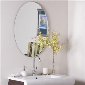 Decor Wonderland 23.6-in x 31.5-in Oval Mirror