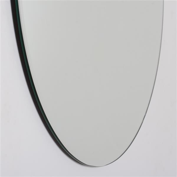 Decor Wonderland Frameless 23.6-in Round Mirror