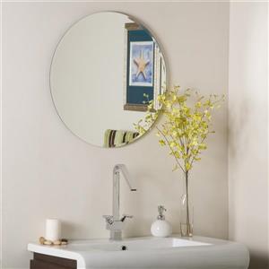 Decor Wonderland Frameless 23.6-in Round Mirror