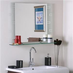 Frameless Mirror 31.5-in x 23.6-in Rectangular Polished