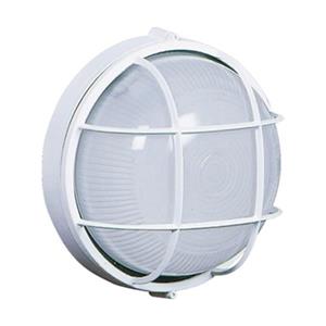 Artcraft Lighting Bulkhead 10-in White Outdoor Sconce