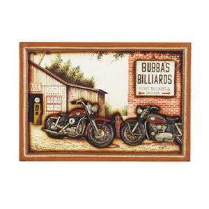RAM Game Room Products 16.50-in x 22-in Bubbas Billiards Sign