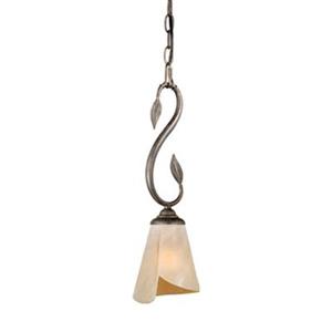 Cascadia Capri Bronze Rustic Vine Mini Pendant Ceiling Light Glass