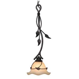 Cascadia Vine Black Rustic Mini Pendant Ceiling Light