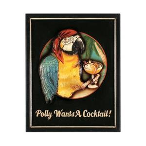 RAM Game Room Products 19-in x 16-in Polly Want a Cocktail Outdoor Sign