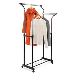 Honey Can Do GAR-01119 Flared Double Garment Rack, Chrome,GA