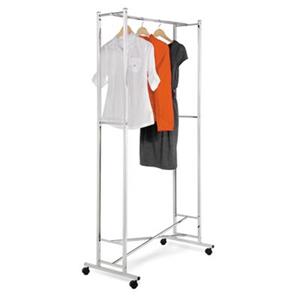 Honey Can Do GAR-01268 Square Tube Garment Rack, Chrome,GAR-