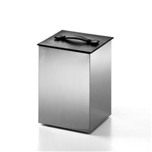 WS Bath Collections Secioni Complements 12.20-in x 8.90-in Stainless Steel Waste Basket