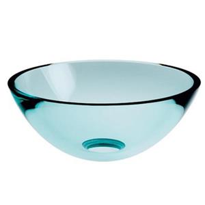 WS Bath Collections Linea 11.80-in x 11.80-in Frosted Glass Round Vessel Sink