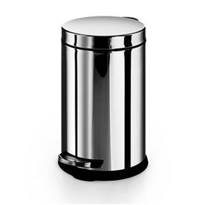 WS Bath Collections Otel 12-in x 8.90-in x 8.90 Stainless Steel Garbage Trash Can