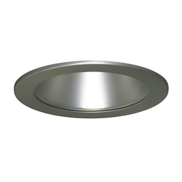 Galaxy Pewter 4-in Line Voltage Reflector Recessed Lighting Trim