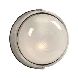 Galaxy 5.10-in Satin Aluminum Round Marine Outdoor Sconce