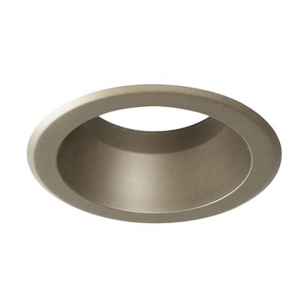 Galaxy Pewter 5-in Line Voltage Reflector Recessed Lighting Trim