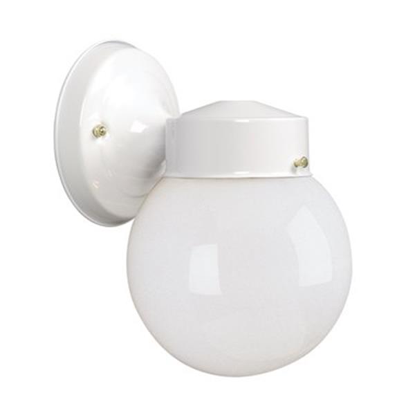 Galaxy 8 50 In White Outdoor Globe Wall, Outdoor Globe Light Fixture