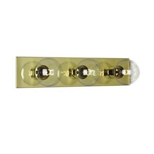 Galaxy Polished Brass 3-Light Bathroom Vanity Light