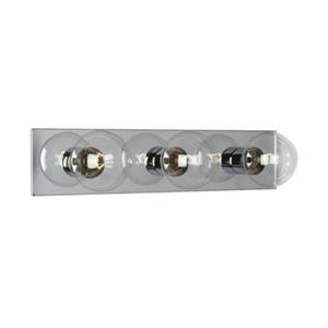 Galaxy Polished Chrome 3-Light Bathroom Vanity Light