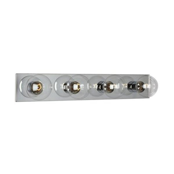 Galaxy Polished Chrome 4-Light Bathroom Vanity Light