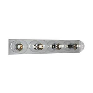 Galaxy Polished Chrome 4-Light Bathroom Vanity Light