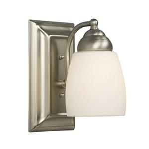 Galaxy Barclay Brushed Nickel 1-Light Wall Sconce