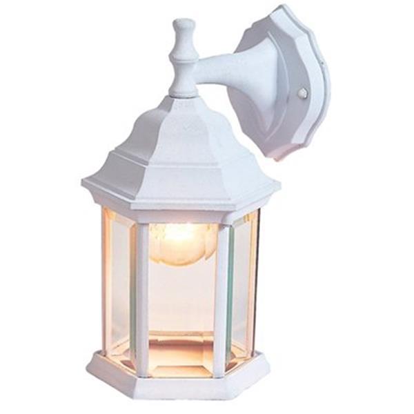 Amlite Lighting 12-in Matte White Outdoor Wall Lantern | RONA