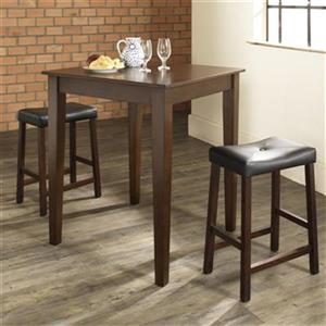 Crosley Furniture Vintage Mahogany 3-Piece Pub Dining Set