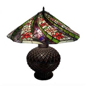 Warehouse of Tiffany 3-Light Tiffany Style Table Lamp