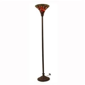 Warehouse of Tiffany 2 Light Tiffany Style Floor Lamp