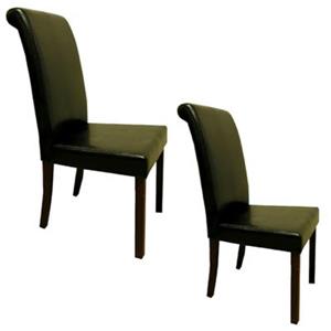 Warehouse of Tiffany 39-in x 18-in Black Dining Chair (Set of 4)