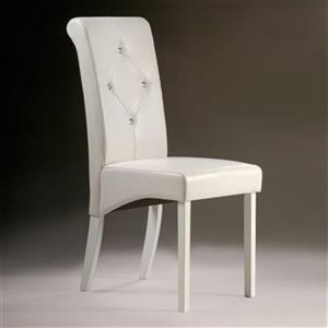 Warehouse of Tiffany 38-in x 17-in White Dining Chair (Set of 4)