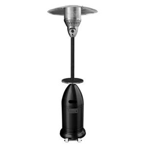 AZ Patio Heaters Black Outdoor Propane Tapered Patio Heater With Adjustable Table