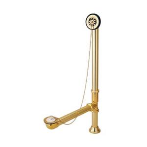 Elements of Design 29-in Brass Polished Brass Brass Claw Foot Drain