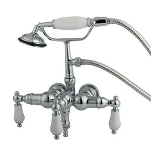 Elements of Design Hot Springs Chrome Vintage Clawfoot Tub and Shower Filler