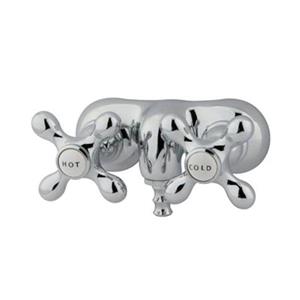 Elements of Design Hot Springs 9.50-in Chrome TubWall Clawfoot Tub and Shower Filler