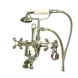 Elements of Design Hot Springs 13-in Chrome Clawfoot Tub and Shower Filler