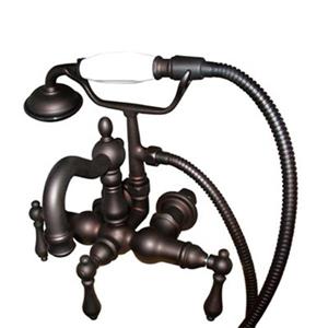 Elements of Design Hot Springs 10-in Oil Rubbed Bronze Clawfoot Tub and Shower Filler