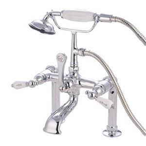 Elements of Design 13.12-in Chrome Hot Springs Clawfoot Tub and Shower Filler