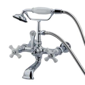 Elements of Design Chrome Hot Springs Clawfoot Tub and Shower Filler