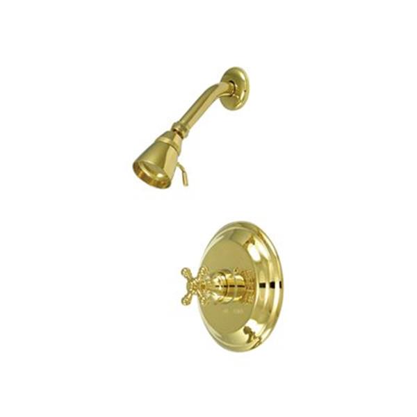 Elements of Design New York Polished Brass Single Handle Shower Faucet