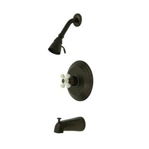 Elements of Design St. Louis Oil Rubbed Bronze Pressure Balance Tub Faucet Shower System